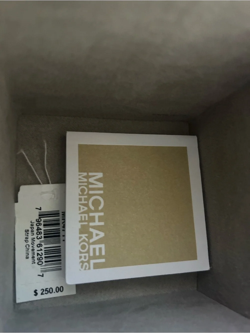 Michael Kors Gold Chain-Link Pavé Logo Bracelet Watch
